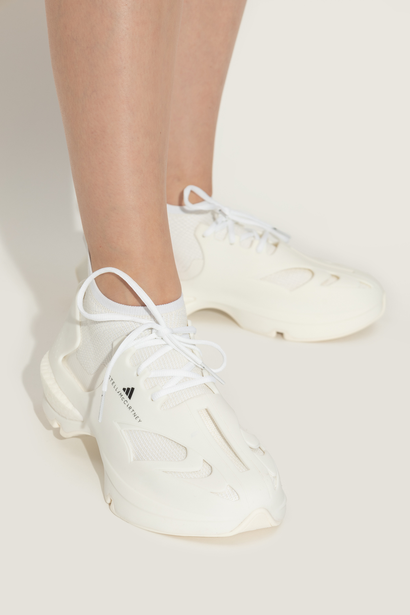 ★アディダス Stella McCartney(W)★Sportswear Run★White Women's shoes adidas x Stella McCartney Sportswear Low